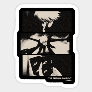 The Shibuya Incident Gloomy Halftone Fanart Design Sticker